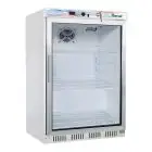 ARMOIRE RÉFRIGÉRÉE EN TÔLE PEINTE ET ABS - STATIQUE - ECO - Mod. G-ER200G - N. 1 PORTE EN VERRE - CAPACITÉ 130 LT - Température +2º/+8ºC - Dim. 60x58,5x85,5 cm - Norme CE