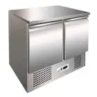 SALADETTE RÉFRIGÉRÉE EN ACIER INOX AISI 304 - GASTRONORM 1/1 ( 53x32,5 cm) - STATIQUE - Mod. G-SS45BT - N. 2 portes réfrigérées - Température -12º/-18ºC - Dim. 94,3x70x85 cm - Norme CE
