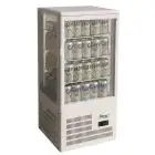 VITRINE RÉFRIGÉRÉE COMPTOIR POUR BOISSONS - VITRE SUR 4 LATS - Mod. G-TCBD68 - Température +2º/+8ºC - Capacité Lt. 68 - VOLTAGE MONOPHASE 230V/1/50Hz - PUISSANCE W 160 - Dim. 42,8 x38,6 x92,4 cm - Poids 33 Kg