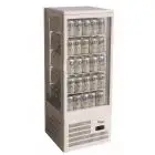 VITRINE RÉFRIGÉRÉE COMPTOIR POUR BOISSONS-  VITRE SUR 4 LATS - Mod. G-TCBD98 - Température +2º/+8ºC - Capacité Lt. 98 - VOLTAGE MONOPHASE 230V/1/50Hz - PUISSANCE W 170 - Dim. 42,8 x38,6 x115 cm