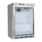 ARMOIRE RÉFRIGÉRÉE EN ACIER INOX AISI 430 ET ABS - STATIQUE - ECO - Mod. G-ER200GSS - N. 1 PORTE EN VERRE - CAPACITÉ 130 LT - Température +2º/+8ºC - Dim. 60x58,5x85,5 cm - Norme CE