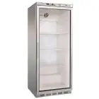 ARMOIRE RÉFRIGÉRÉE EN ACIER INOX AISI 430 ET ABS - STATIQUE - ECO - Mod. G-ER600GSS - N. 1 PORTE EN VERRE - CAPACITÉ 570 LT - Température +2º/+8ºC - Dim. 77,7x69,5x189,5 cm - Norme CE