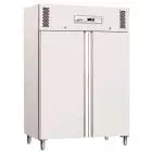 ARMOIRE RÉFRIGÉRÉE EN TÔLE PEINTE ET ALUMINIUM - STATIQUE - Mod. G-GNB1200TN - GASTRONORM 2/1 ( 65x53 cm) - N. 2 PORTES - CAPACITÉ BRUTE 1104 LT - Température +2°/+8°C - Dim. 134x80x201 cm - Norme CE