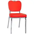 PRÉSIDENT - MOD. C2842 - STRUCTURE EN ACIER CHROMÉ - ASSISE ET DOSSIER EN CUIR ÉCOLOGIQUE - HAUTEUR D'ASSISE 46 cm - POUR USAGE INTÉRIEUR - DIM. cm L 45 x P 53 x h 85 - NORME CE