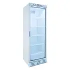 ARMOIRE RÉFRIGÉRÉE EN TÔLE PEINTE - POUR BOISSONS - FROID BRASSÉ - Mod. EN372XI - CAPACITÉ 382 L - 1 PORTE VITRÉE - TEMPÉRATURE 0/+10°C - DIM. L 60 x P 62 x H 186,3 cm - NORME CE