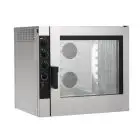 FOUR À GAZ MIXTE À CONVECTION ET VAPEUR DIRECTE POUR GASTRONOMIE ET PÂTISSERIE  - Mod NECG72 - CONTRÔLE ÉLECTROMÉCANIQUE - ALIMENTATION MONOPHASÉ 230/1/50 - PUISSANCE  KW 16 + 0,6 - CAPACITÉ : 7 X (GN 1/1 ; 60X40) - DISTANCE ENTRE PLAQUES  cm 7,4 - DIM cm
