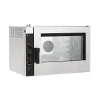 FOUR ÉLECTRIQUE À CONVECTION POUR GASTRONOMIE ET PÂTISSERIE  - Mod NEME52 - CONTRÔLE ÉLECTROMÉCANIQUE  - HUMIDIFICATEUR ET À UNE VITESSE- ALIMENTATION TRIPHASÉ 400/3/50 - PUISSANCE  KW 6,3 - CAPACITÉ : 5 X (GN 1/1 ; 60X40) -DISTANCE ENTRE PLAQUES  Cm 7,4 
