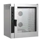 FOUR GAZ À CONVECTION POUR GASTRONOMIE ET PÂTISSERIE - Mod NEMG102 - CONTRÔLE ÉLECTROMÉCANIQUE - HUMIDIFICATEUR ET À UNE VITESSE - ALIMENTATION MONOPHASÉ 230/1/50 - PUISSANCE  KW 19 + 0,6 - CAPACITÉ : 10 X (GN 1/1 ; 60X40) - DISTANCE ENTRE PLAQUES  cm 7,4