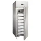 ARMOIRE RÉFRIGÉRÉE EN ACIER INOXYDABLE - VENTILÉE - Mod CZ 600 HMUL - N. 1 PORTE - SERRURE - CAPACITÉ LT 537 - TEMPÉRATURE -5° /+5°C - Dimensions cm L 68 x P 81 x H 200 - Norme CE
