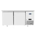 TABLE RÉFRIGÉRÉE EN ACIER INOX - FROID VENTILÉ - Mod. B-EPF3495-S-GR - PÂTISSERIE - PLAQUES 60 x 40 cm - 2 PORTES - CAPACITÉ 280 L - TEMPÉRATURE -2°/+8°C - Dim. L 151 x P 80 x h 84 cm - Norme CE