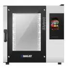 FOUR ÉLECTRIQUE À CONVECTION ET VAPEUR ÉQUIPÉ DE PANNEAU TOUCH SCREEN AVEC ICÔNES - Cod. BISTROT 665E VISION - CONVIENT POUR BOULANGERIE ET PÂTISSERIE - Capacité plaques n. 6 40 x 60 cm ou 46 x 66 cm- Puissance kW 10 -Voltage230/400 V 50/60 Hz - Températu
