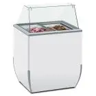 PRÉSENTOIRS VITRINES À CREME GLACÉE - MOD. VETRINA BR 4 SK - CAPACITÉ LT. 170 - TEMPÉRATURE -18°/-25°C - Dim. cm. L 78 x P 64 x h 118,1 - Norme CE