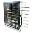 MULTIGRILL - MOD. CEV4 -  Structure portante en acier inox - 2 résistances blindées indépendantes, avec régulateur d'énergie - 4 + 3 épées inox - Alimentation 400V triphasée - Puissance 3,6 KW - Dimensions : L 58,7 X P 31,5 X h77 cm - Norme CE