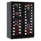 VITRINE RÉFRIGÉRÉE POUR VIN - Mod EY355I3VD NL - VENTILÉE - TEMPÉRATURE +2°/+20°C / +2°/+12°C / +12°/+20°C - 2 PORTES EN VERRE - STRUCTURE EN TÔLE LAQUÉE NOIRE - CAPACITÉ BRUTE DE 872 L - PUISSANCE 260 W - ALIMENTATION 220/50Hz MONOPHASÉE - DIMENSIONS cm 