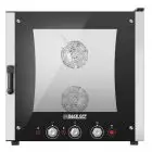 FOUR ÉLECTRIQUE COMBINÉ À CONVECTION ET VAPEUR - Cod. EASY6E - CONVIENT POUR GAZTRONOMIE,BOULANGERIE ET PÂTISSERIE - Capacité plaques n. 6 60 x 40 cm ou GN  1/1 - Puissance kW 10,7 -Voltage230/400 V 50/60 Hz - Température max °C 270 - Dim. Extérieures 85 