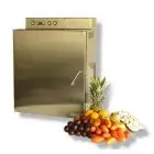 DÉSHYDRATEUR PROFESSIONNEL - MOD. ESSICCATORE 12T - STRUCTURE ENTIÈREMENT EN ACIER INOX - ALIMENTATION MONOPHASÉE 230V/50 Hz - PUISSANCE : 2000 W - CAPACITÉ :  12 plaques 40x56 cm - DIMENSIONS : L 63 X P 65 X h 83 cm - POIDS : 15 Kg