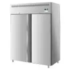 ARMOIRE RÉFRIGÉRÉE EN ACIER INOX AISI 201 - STATIQUE - Mod. G-GN1200TN-FC - GASTRONORM 2/1 ( 65x53cm) - CAPACITÉ BRUTE 1104  Lt - N. 2 portes - Température -2°/+8°C - Dim. 134x81x201 cm - Norme CE