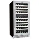 Vitrine réfrigérée pour vin ventilée avec température de +5 à +12 °C et de +12 à +20 °C Forcar G-VI120D