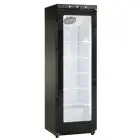 Armoire frigorifique - Mod GN 400 G TN BLK - Statique avec agitateur - Gastronorme 2/1 (cm 65 x 53) - 1 porte vitrée - Capacité 400 L - Température +2°/+10° C - Dimensions cm L 60 x P 62,5 x H 186