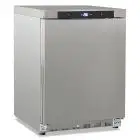Armoire congélateur modèle GN 200 BT INOX, température -15°C / -20°C, capacité brute 200 Lt, dimensions extérieures 600 x 625 x 850 mm.