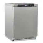 Armoire réfrigérée statique ventilée en acier inoxydable modèle GN 200 TN INOX, température +2°C / +10°C, capacité brute 200 Lt, dimensions extérieures 600 x 625 x 850 mm.