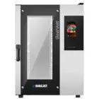FOUR Â GAZ COMBINÉ À CONVECTION ET VAPEUR AVEC PANNEAU TOUCH SCREEN AVEC ICÔNES - Cod. GOURMET 10TG MASTER PRO - CONVIENT POUR GAZTRONOMIE - Capacité plaques n. 10 GN 1/1 (cm 32,5x53) - Puissance kW 15 -Voltage230 V 50/60 Hz MONOPHASE - Température max °C