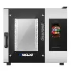 FOUR Â GAZ COMBINÉ À CONVECTION ET VAPEUR AVEC PANNEAU TOUCH SCREEN AVEC ICÔNES - Cod. GOURMET 5TG MASTER PRO - CONVIENT POUR GAZTRONOMIE - Capacité plaques n. 5 GN 1/1 (cm 32,5x53) - Puissance kW 8 -Voltage230 V 50/60 Hz MONOPHASE - Température max °C 27