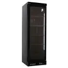 VITRINE RÉFRIGÉRÉE POUR VIN - Mod ILOOC 40 Y - Ventilé - Température °C +4/+18 - 1 porte en verre - Structure en tôle prépeinte noire - Capacité brute de 382 litres - Capacité nette de 342 litres - Puissance de 230 W - Alimentation monophasée 220/50Hz - D