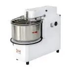 PÉTRIN À SPIRALE À TÊTE RELEVABLE ET CUVE AMOVIBLE - Mod. MVTE 20 - Alimentation triphasée 400V - Capacité cuve 22 L - Poids pâte 18 kg - Puissance 0,75 kW - Norme  CE