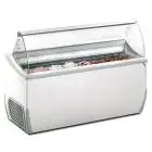 VITRINE À GLACES - MOD. VETRINA J 9 EXTRA - CAPACITÉ 423 L - TEMPÉRATURE -15°/-20°C - Dim. L 165,6 x P 72,3 x h 125,3 cm - Norme CE