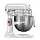BATTEUR MÉLANGEUR PLANÉTAIRE KITCHENAID - COULEUR BLANCHE - Mod K7PROW - Structure en métal - N° 1 cuve de 6,9 L - Tours par minute de 40 à 200 - Puissance 325 W - Alimentation monophasée 220-240V - Dimensions cm L 37,1 x P 28,7 x H 41,9 - Grille de prote