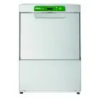 LAVE-VAISSELLE PROFESSIONNEL ÉLECTRONIQUE EN ACIER INOX AISI 304 - Mod LAPI 50 PLN TR - AVEC POMPE DE DÉCHARGE - ALIMENTATION TRIPHASÉE - HAUTEUR UTILE MAXIMALE DE PASSAGE de 34 cm - PANIER CARRÉ de 50 x 50 cm - CYCLE DE 9", 90", 120", 180" - DISTRIBUTEUR