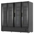 Présentoir réfrigéréé avec capacité Lt 1850 et température de -1 à +4 °C Klimaitalia TORINO 1910 BLACK