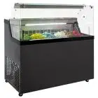 VITRINE À GLACES - MOD. MIRABELLA C6G - TEMPÉRATURE -5°/-20° C - CAPACITÉ 184 L - DIMENSIONS L 118,7 x P 67,7 x h 119 cm - POIDS 117 kg - NORME CE