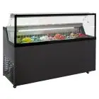 VITRINE À GLACES - MOD. MIRABELLA H9G - TEMPÉRATURE -5°/-20° C - CAPACITÉ 306 L - DIMENSIONS L 165,2 x P 67,7 x h 119 cm - POIDS 136 kg - NORME CE