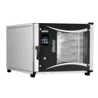 FOUR ÉLECTRIQUE À CONVECTION ET VAPEUR ÉQUIPÉ DE PANNEAU TOUCH SCREEN AVEC ICÔNES - Cod. MISTRAL 5TTR M14 VISION - CONVIENT POUR BOULANGERIE ET PÂTISSERIE - VENTILÉ- Capacité four PLAQUES n. 5 40x80 ou 46x76 cm - Puissance kW 9 -Voltage400 V 50/60 Hz TRIP