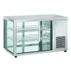 Vitrine réfrigérée pour comptoir - Mod RC 910 - Température 0º/+12ºC - 2 étagères - Portes arrière coulissantes - Dimensions cm L 91 x P 52,4 x h 57,5
