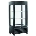 Présentoir réfrigéré pour vin - Mod RV 604B - Capacité n 120 bouteilles - Température de +0/+20 °C - Réfrigération ventilée - Dimensions cm L 90 x P 65 x 190 H