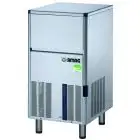 MACHINE À GLAÇONS CREUX - Mod SEI50 - CAPACITÉ DU RÉSERVOIR Kg 17 - PRODUCTION AVEC MOTEUR À AIR JUSQU'À kg 50/24 h - PRODUCTION AVEC MOTEUR À EAU JUSQU'À kg 49/24 h - Dim. Cm L 48,6 x P 57,5 x 72,1/81,3 H