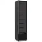 PRÉSENTOIR RÉFRIGÉRÉ EN TÔLE PEINTE NOIRE - STATIQUE - Mod MILS FREEZER 225V N - CAPACITÉ 226 L - 1 PORTE EN VERRE - TEMPÉRATURE -18/-24°C - DIMENSIONS cm L 49,4 x P 52,1 x H 191,5 - NORME CE