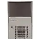 MACHINE À GLAÇONS PLEINS AVEC SYSTÈME À ASPERSION - Cod. SS 25 - TYPE DE GLAÇON S - GLAÇON 14 g - PRODUCTION AVEC MOTEUR À AIR JUSQU’À 22 kg/24h -  PRODUCTION AVEC MOTEUR À EAU JUSQU’À 24 kg/24h - Dim. L 35 x P 47,5 x H 59 cm - Norme CE