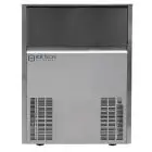MACHINE À GLAÇONS PLEINS AVEC SYSTÈME À ASPERSION - Mod SS 75 - TYPE DE GLAÇON M/L - GLAÇON 22/40 g - PRODUCTION AVEC MOTEUR À AIR JUSQU’À 58 kg/24h - PRODUCTION AVEC MOTEUR À EAU JUSQU’À 60 kg/24h - Dim L 51,5 x P 64,5 x H 84 cm