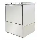 LAVE-VERRES PROFESSIONNEL EN ACIER INOX - MOD U500 - ALIMENTATION MONOPHASÉE - HAUTEUR MAX PASSAGE UTILE 34 cm - CASIER CARRÉ 50x50 cm - DURÉE CYCLE 120 sec - DOSEUR DE LIQUIDE DE RINÇAGE RÉGLABLE - Dimension totale L 55 x P 60 x h 82,5 cm