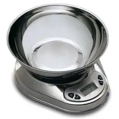 BALANCE - MOD. BIL 1PIV - DIMENSIONS PLAT Ø cm L 20 x H 6 - CAPACITÉ MAX kg 5 - Norme CE