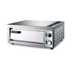 FOUR ÉLECTRIQUE À PIZZA - MOD. FORPIZ - N. 1 CAMERA - PLAN DE CUISSON EN PIERRE RÉFRACTAIRE - DIMENSIONS INTÉRIEURES cm L 42,3 X P 35,3 X h 8,1 - PUISSANCE  W 1600 - ALIMENTATION 230/50Hz MONOPHASÉ - TEMP. °C +50/+350 - N. PIZZE 2 (Ø cm 22,5) - Norme CE