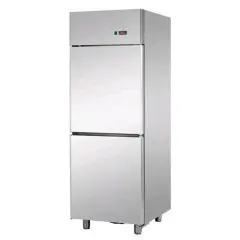 ARMOIRE RÉFRIGÉRÉE EN ACIER INOX AISI 304 - VENTILÉE  - Mod. B206ETN - CAPACITÉ 600 Lt - N. 2 PORTES - TEMPÉRATURE 0/+10°C - Dim. cm 71x70xh203/210 - Norme CE
