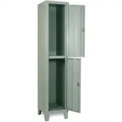 ARMOIRE-VESTIAIRE MULTICASES MÉTALLIQUE - MOD. EXT 35/50 - STRUCTURE MONOBLOC À PORTES - DIM. L 37x H 180 cm