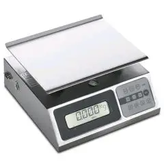 BALANCE - MOD. BIL 40G - DIMENSIONS PLAT cm L 24 x P 18 - CAPACITÉ MAX kg 40 - Norme CE