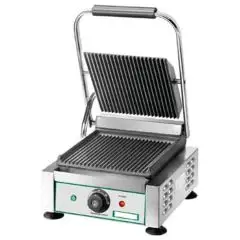 PLAQUE DE CUISSON EN FONTE - ÉLECTRIQUE - Mod. EG/02 - Plaque individuelle nervurée - Plan de cuisson 34x23 cm - Puissance 2200 W - Monophasé 220-240V/1/50-60Hz - Norme CE