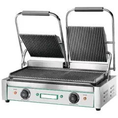 PLAQUE DE CUISSON EN FONTE - ÉLECTRIQUE - Mod. EG/03 - Plaque individuelle nervurée - Plan de cuisson 47,5x23 cm - Puissance 3600 W - Monophasé 220-240V/1/50-60Hz - Norme CE